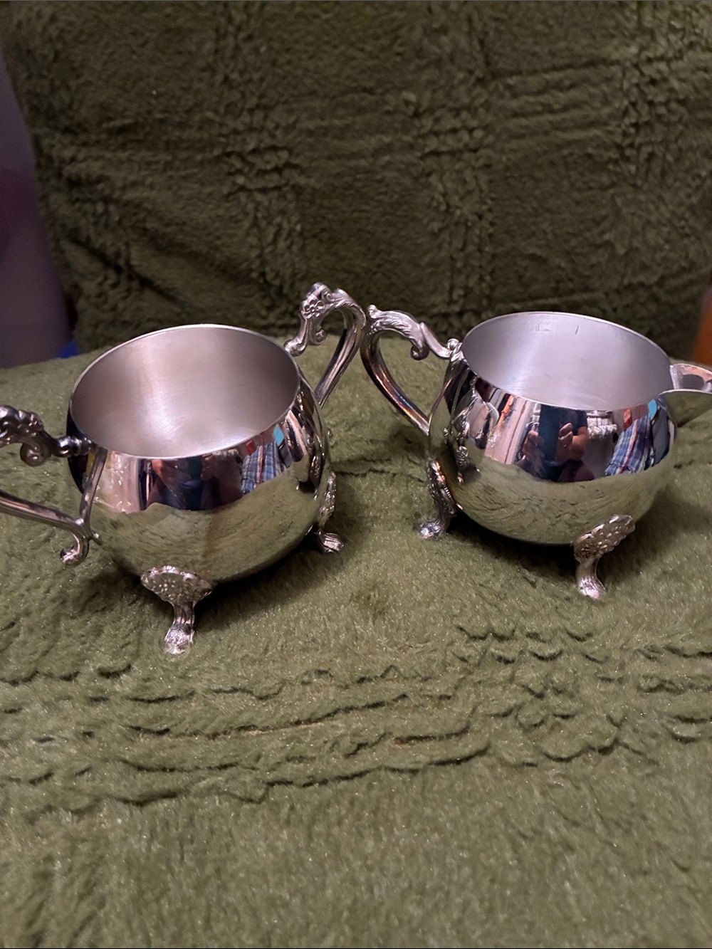 Raimond Silverplate Creamer and Sugar Set - Two Piece